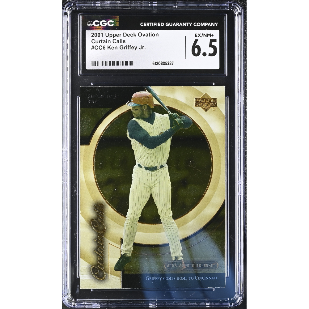 Ken Griffey Jr. 2001 Upper Deck Ovation Curtain Calls #CC6 (CGC 6.5) at PristineAuction.com