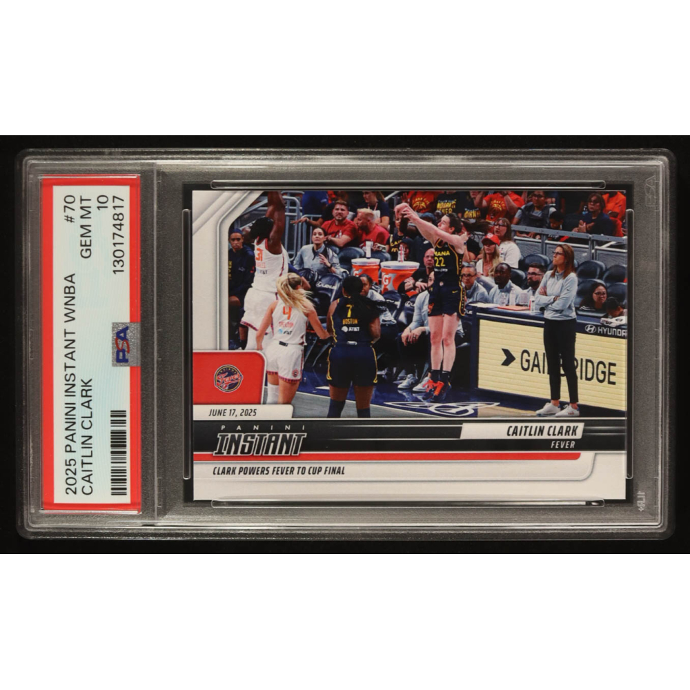 Caitlin Clark 2025-26 Panini Instant WNBA #70 (PSA 10) at PristineAuction.com