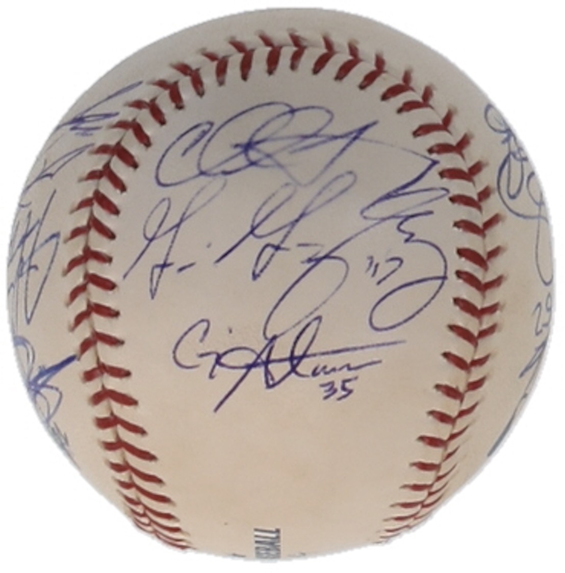 2012 Nationals OML Baseball Signed by (14) with Tyler Clippard, Tom Gorzelanny, Craig Stammen, Ryan Matthews (JSA) at PristineAuction.com 2012 Nationals OML Baseball Signed by (14) with Tyler Clippard, Tom Gorzelanny, Craig Stammen, Ryan Matthews (JSA) at PristineAuction.com