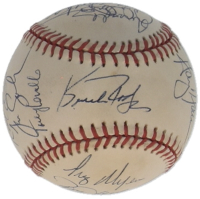 1993 Angels OAL Baseball Signed by (17) with Rod Carew, Gary Gaetti, Luis Polonia, Mike Butcher (JSA) at PristineAuction.com