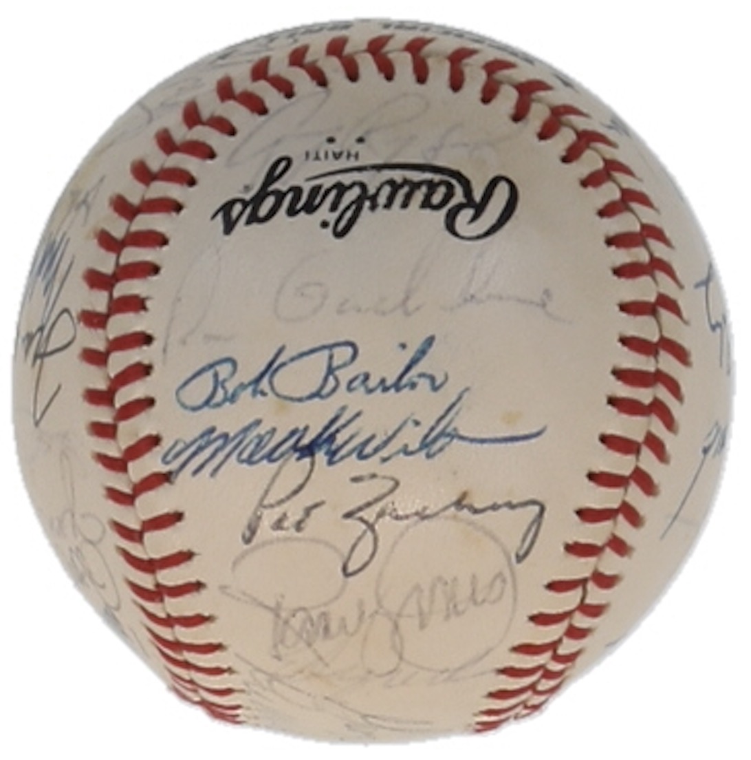 1982 Mets ONL Baseball Team-Signed by (30) with Mookie Wilson, Bruce Bochy, Jesse Orosco, Bud Harrelson (JSA) at PristineAuction.com 1982 Mets ONL Baseball Team-Signed by (30) with Mookie Wilson, Bruce Bochy, Jesse Orosco, Bud Harrelson (JSA) at PristineAuction.com