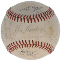 1982 Mets ONL Baseball Team-Signed by (30) with Mookie Wilson, Bruce Bochy, Jesse Orosco, Bud Harrelson (JSA) at PristineAuction.com