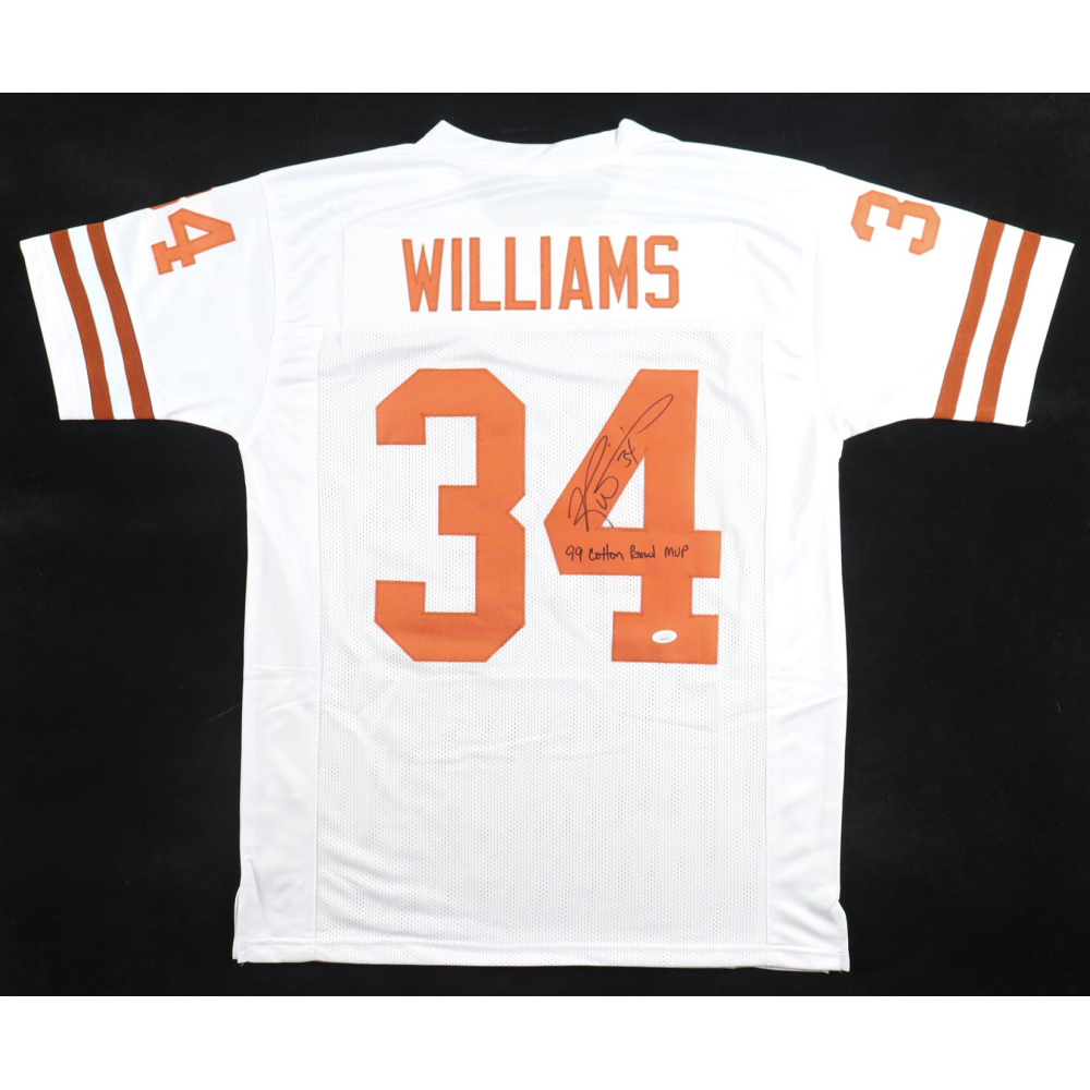 Ricky Williams Signed Jersey Inscribed "99 Cotton Bowl MVP" (JSA) at PristineAuction.com