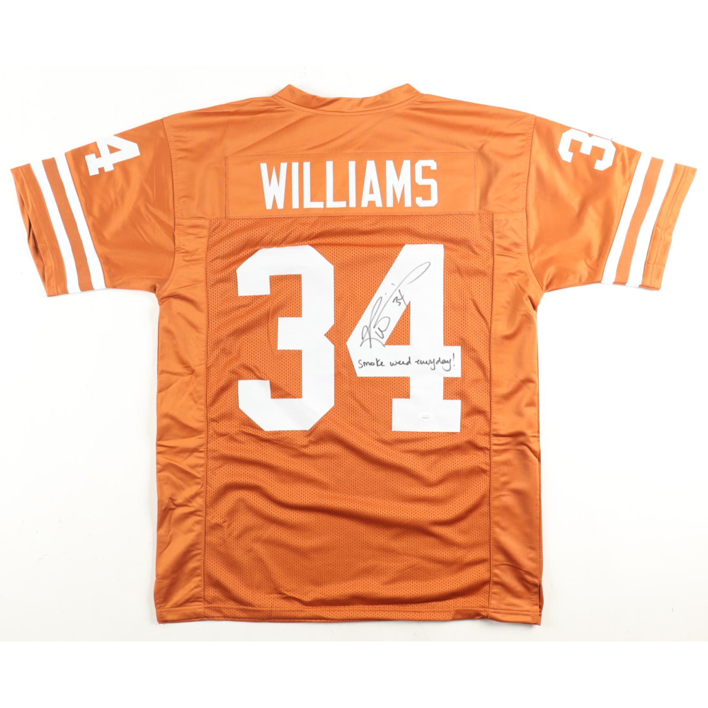 Ricky Williams Signed Jersey Inscribed "Smoke Weed Everyday!" (JSA) at PristineAuction.com