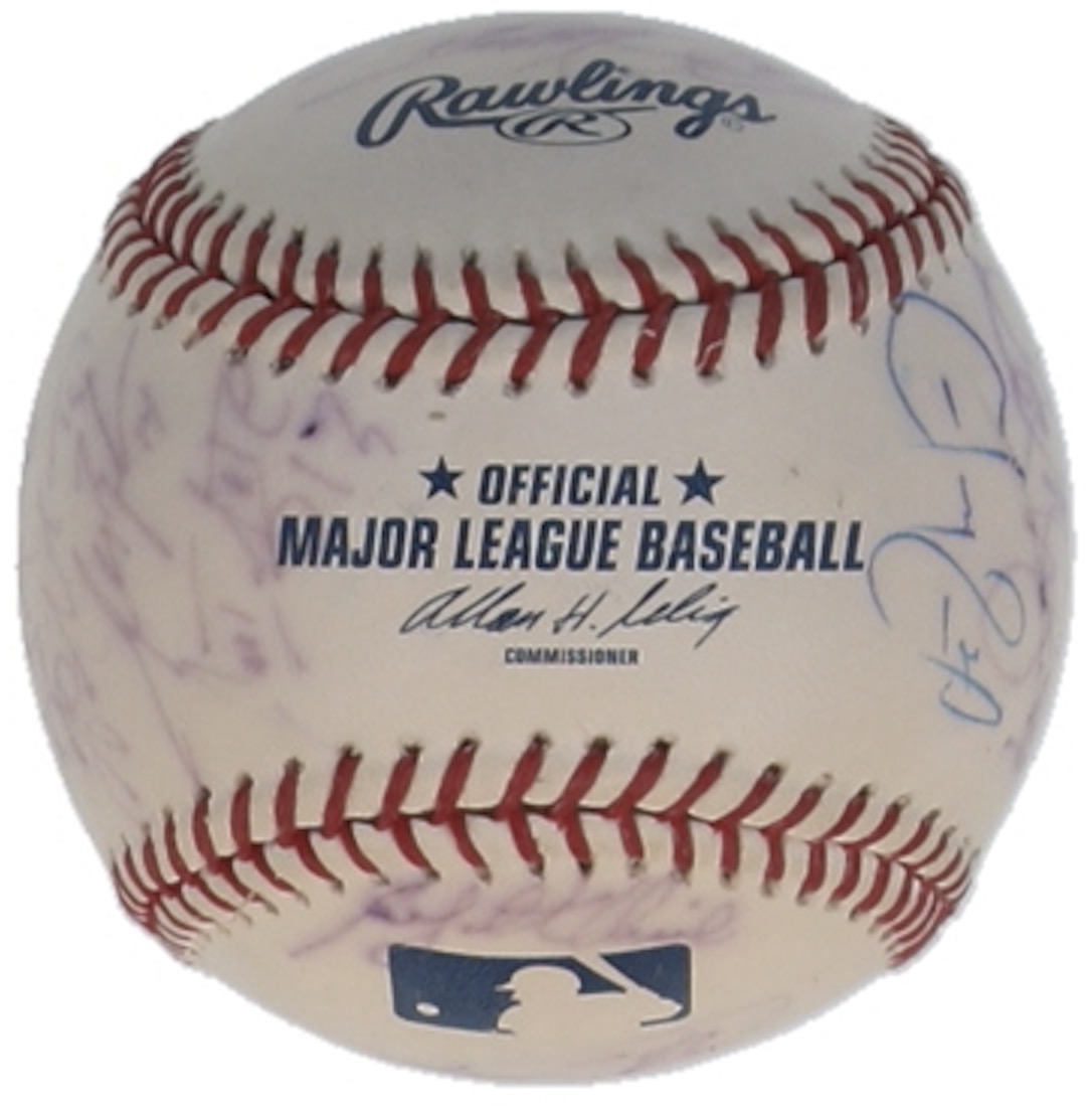 2011 Marlins OML Baseball Signed by (22) with Hanley Ramirez, Logan Morrison, Edward Mujica, Randy St. Claire (JSA) at PristineAuction.com 2011 Marlins OML Baseball Signed by (22) with Hanley Ramirez, Logan Morrison, Edward Mujica, Randy St. Claire (JSA) at PristineAuction.com
