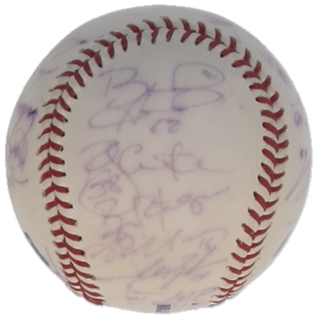 2011 Marlins OML Baseball Signed by (22) with Hanley Ramirez, Logan Morrison, Edward Mujica, Randy St. Claire (JSA) at PristineAuction.com 2011 Marlins OML Baseball Signed by (22) with Hanley Ramirez, Logan Morrison, Edward Mujica, Randy St. Claire (JSA) at PristineAuction.com