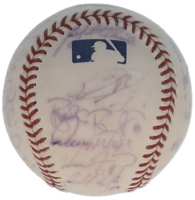2011 Marlins OML Baseball Signed by (22) with Hanley Ramirez, Logan Morrison, Edward Mujica, Randy St. Claire (JSA) at PristineAuction.com