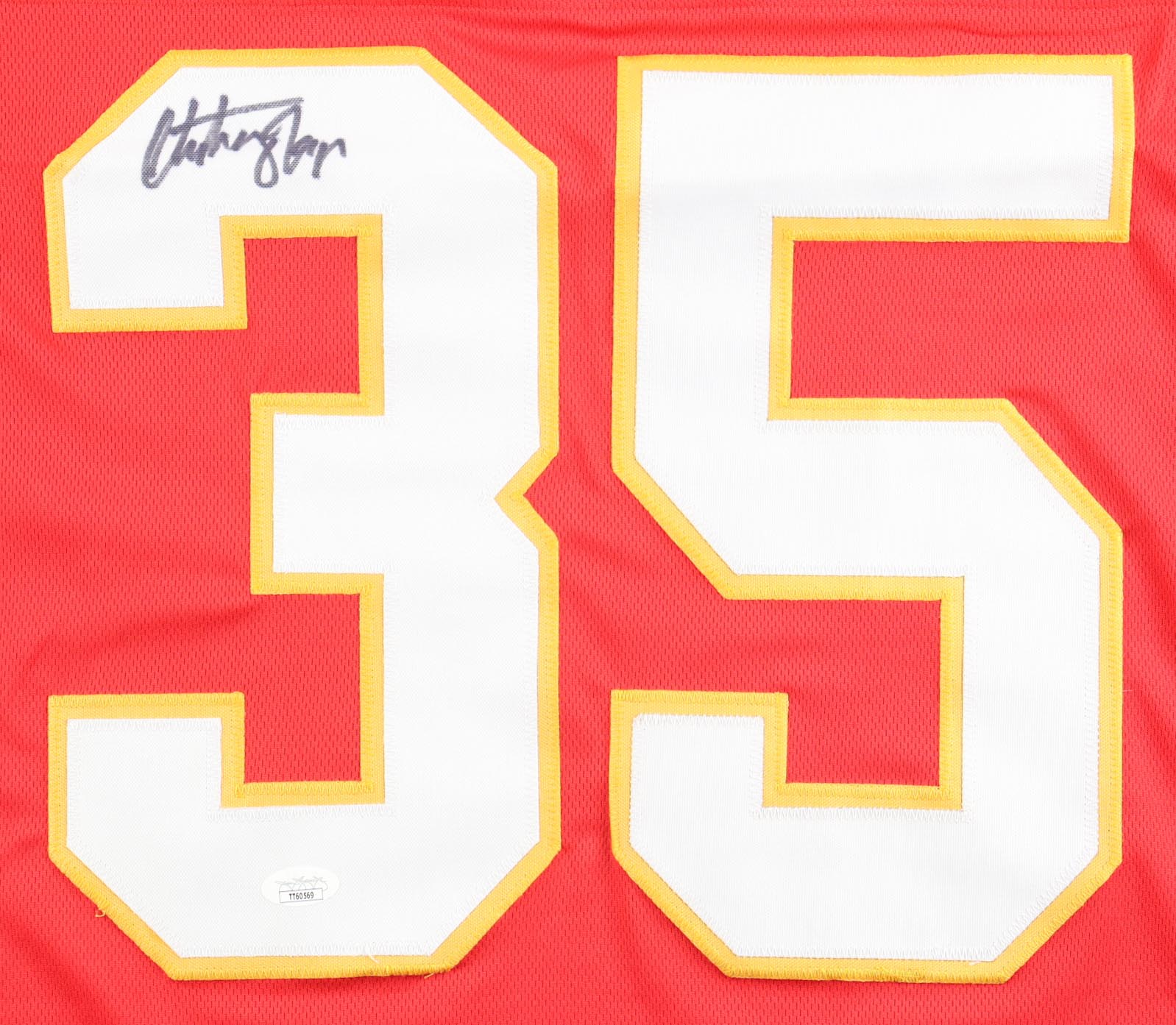 Christian Okoye Signed Jersey (JSA) at PristineAuction.com Christian Okoye Signed Jersey (JSA) at PristineAuction.com