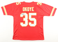 Christian Okoye Signed Jersey (JSA) at PristineAuction.com