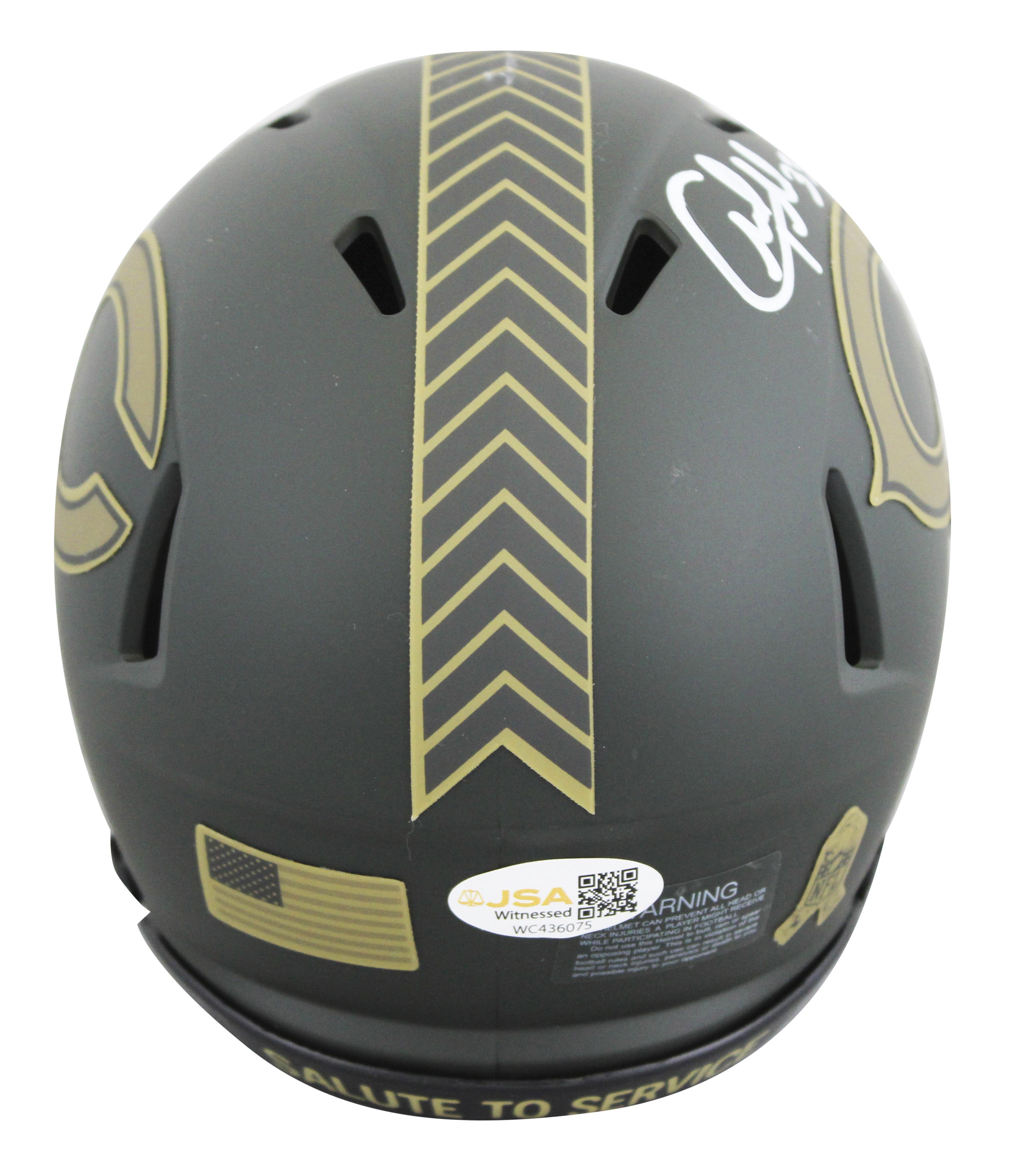 Charles Tillman Signed Bears Salute To Service Alternate Speed Mini Helmet (JSA) at PristineAuction.com Charles Tillman Signed Bears Salute To Service Alternate Speed Mini Helmet (JSA) at PristineAuction.com