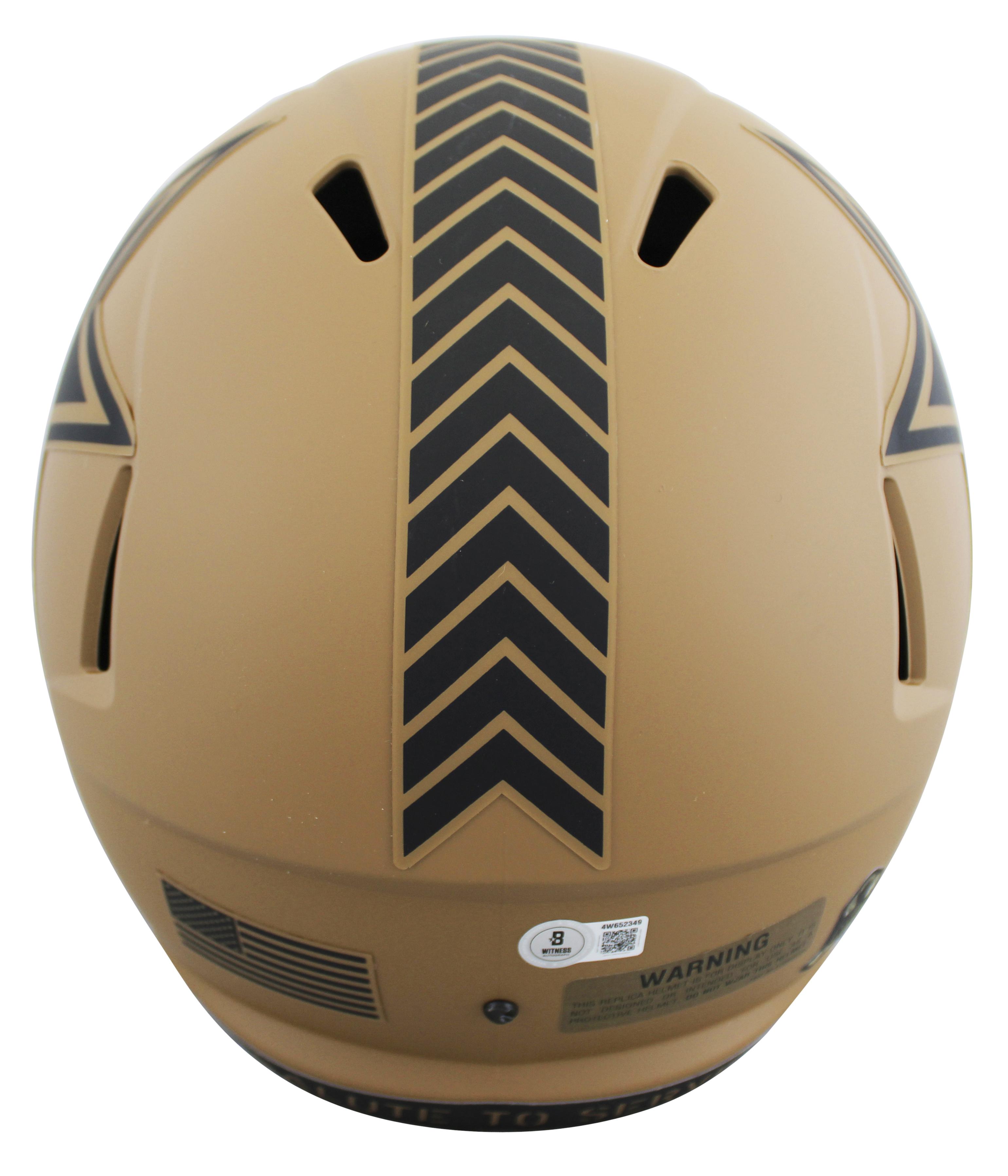 DeMarcus Ware Signed Cowboys Full-Size Salute To Service Alternate Speed Helmet (Beckett) at PristineAuction.com DeMarcus Ware Signed Cowboys Full-Size Salute To Service Alternate Speed Helmet (Beckett) at PristineAuction.com