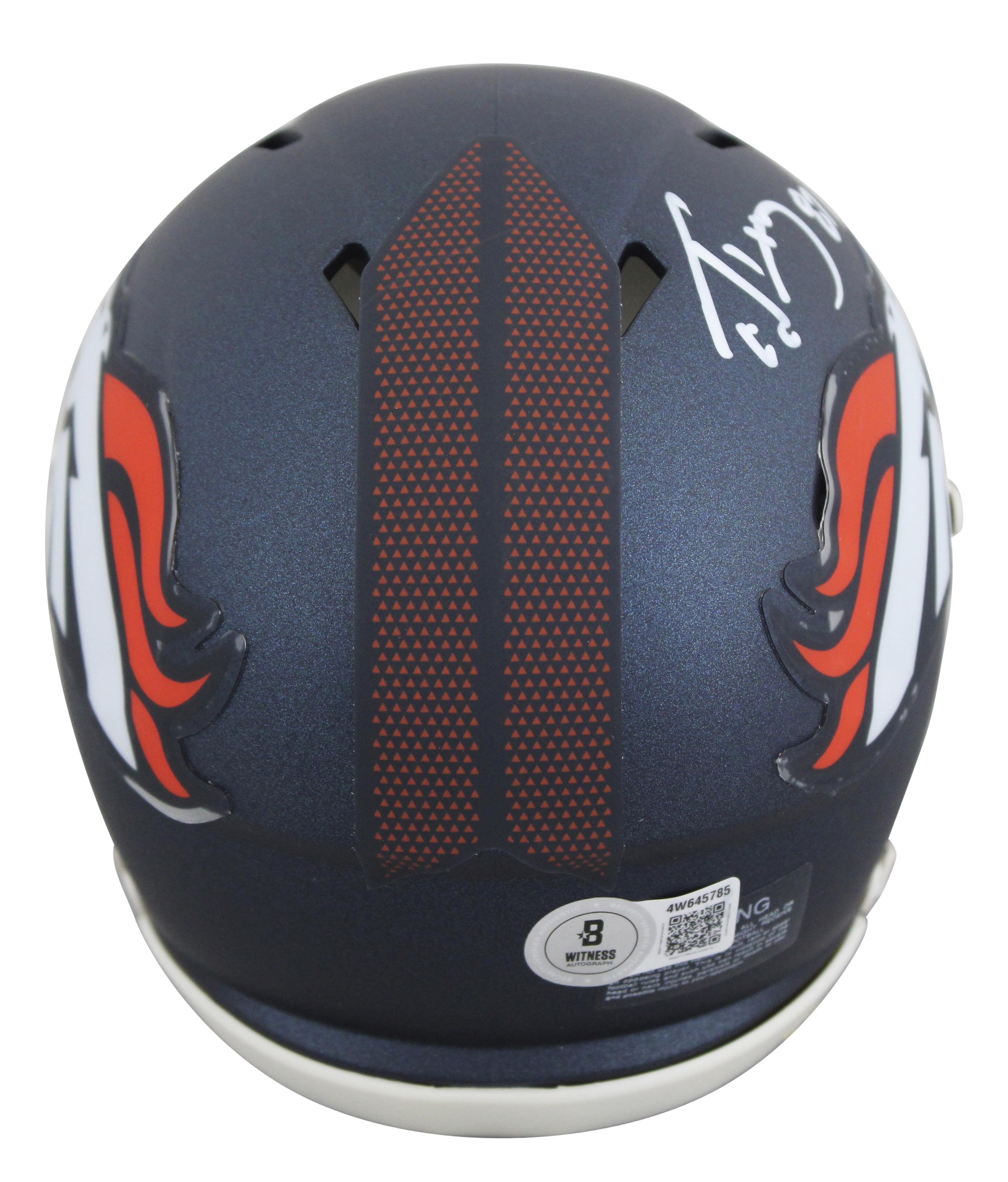 Ed McCaffrey Signed Broncos Speed Mini Helmet (Beckett) at PristineAuction.com Ed McCaffrey Signed Broncos Speed Mini Helmet (Beckett) at PristineAuction.com