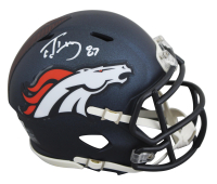 Ed McCaffrey Signed Broncos Speed Mini Helmet (Beckett) at PristineAuction.com