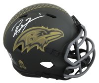 Ray Lewis Signed Ravens Salute To Service Alternate Speed Mini Helmet (Beckett) at PristineAuction.com