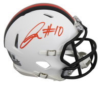 Quinshon Judkins Signed Browns Speed Mini Helmet (Beckett) at PristineAuction.com