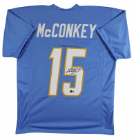 Ladd McConkey Signed Jersey (Beckett) at PristineAuction.com