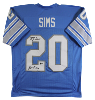 Billy Sims Signed Jersey Inscribed "80 ROY" (Beckett) at PristineAuction.com