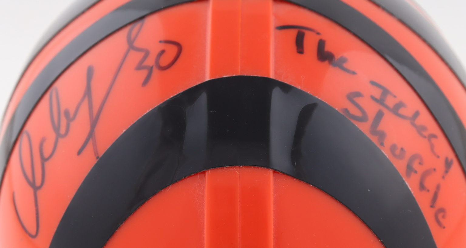 Ickey Woods Signed Bengals Mini Helmet Inscribed "The Ickey Shuffle" (Beckett) at PristineAuction.com Ickey Woods Signed Bengals Mini Helmet Inscribed "The Ickey Shuffle" (Beckett) at PristineAuction.com