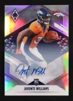 Javonte Williams 2021 Panini Phoenix Rookie Autographs Silver #115 RC at PristineAuction.com
