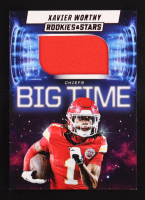 Xavier Worthy 2025 Panini Rookies & Stars Big Time Jersey #BT-XWY at PristineAuction.com