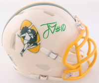 Jordan Love Signed Packers Retro Alternate Speed Mini Helmet (Beckett) at PristineAuction.com