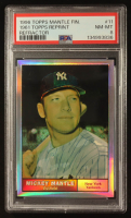 Mickey Mantle 1996 Topps Mantle Finest Refractors #11 1961 Topps Reprint (PSA 8) at PristineAuction.com