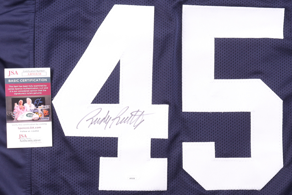 Rudy Ruettiger Signed Jersey (JSA) at PristineAuction.com Rudy Ruettiger Signed Jersey (JSA) at PristineAuction.com