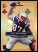 Rob Gronkowski 2024 Wild Card 5 Card Draw Stacked Deck Ten Of Clubs Gold Foil #SDPCRGN #1/1 at PristineAuction.com