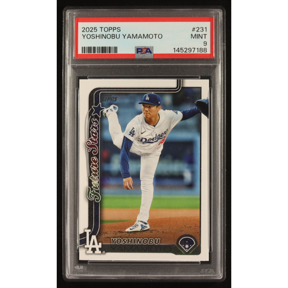 Yoshinobu Yamamoto 2025 Topps #231 (PSA 9) at PristineAuction.com