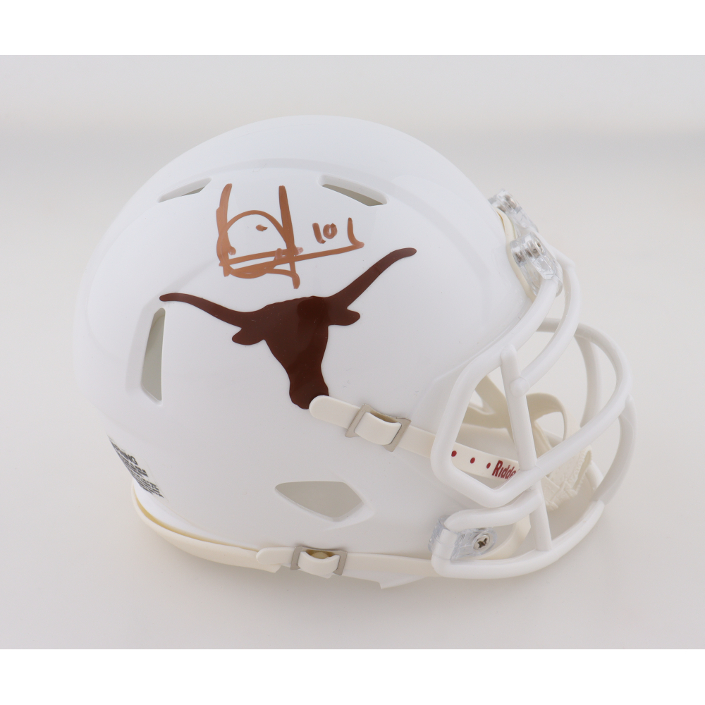 Vince Young Signed Texas Longhorns Speed Mini Helmet (JSA) at PristineAuction.com