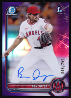 Ben Joyce 2022 Bowman Chrome Draft Autographs Purple Refractors #CDABJ RC #046/250 at PristineAuction.com