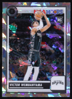 Victor Wembanyama 2023-24 Hoops Premium Stock Ice Prizm #108 RC at PristineAuction.com