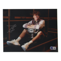 Jannik Sinner Signed 8x10 Photo (Beckett) at PristineAuction.com