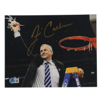 Jim Calhoun Signed UConn Huskies 8x10 Photo (Beckett) at PristineAuction.com