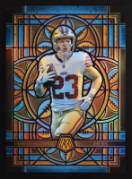 Christian McCaffrey 2025 Panini Mosaic Stained Glass Oversized #22 at PristineAuction.com