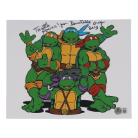 Greg Berg Signed "Teenage Mutant Ninja Turtles" 8x10 Photo Inscribed "Turtle Power!" & "From Donatello" (Beckett) at PristineAuction.com