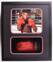 Mike Tyson Signed Custom Framed Shadowbox Everlast Boxing Glove Display (Tyson) at PristineAuction.com