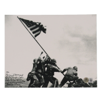 Norris J. Morvant Signed 8x10 Photo with Service Record Inscription (Beckett) at PristineAuction.com