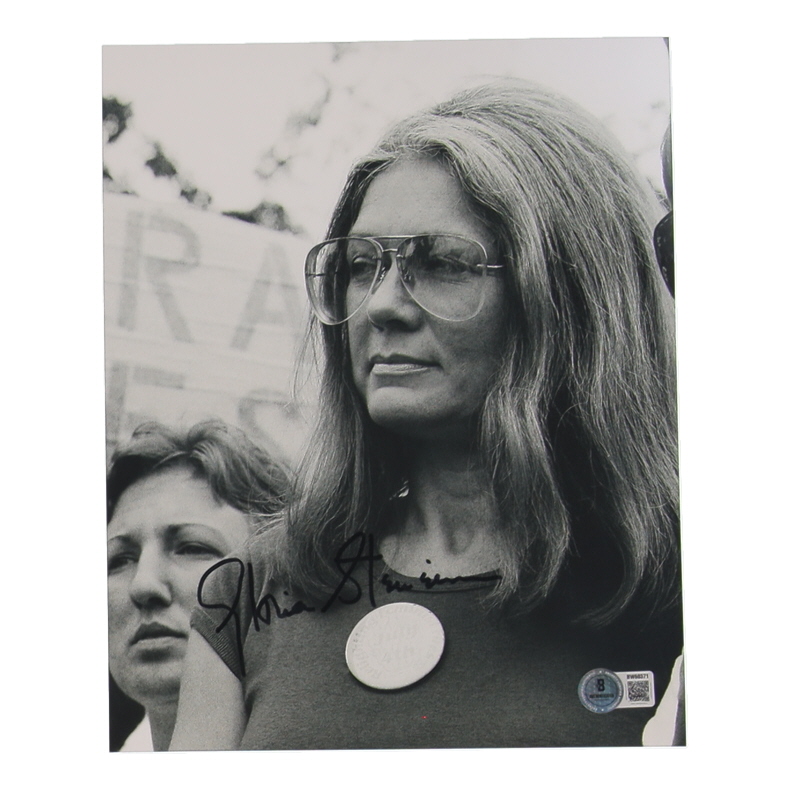 Gloria Steinem Signed 8x10 Photo (Beckett) at PristineAuction.com Gloria Steinem Signed 8x10 Photo (Beckett) at PristineAuction.com