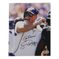 Sonny Dykes Signed TCU Horned Frogs 8x10 Photo Inscribed "Go Frogs!" (Beckett) at PristineAuction.com