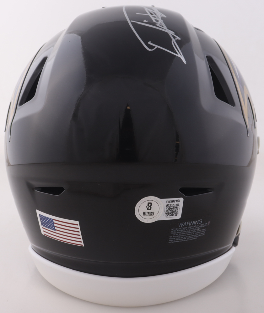 Derrick Henry Signed Ravens Mid-Size SpeedFlex Helmet With Visor (Beckett) at PristineAuction.com Derrick Henry Signed Ravens Mid-Size SpeedFlex Helmet With Visor (Beckett) at PristineAuction.com