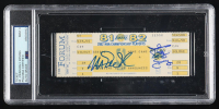 Magic Johnson & Julius Irving Signed 1982 Championship Playoffs Ticket (PSA | Autograph Graded 9) at PristineAuction.com