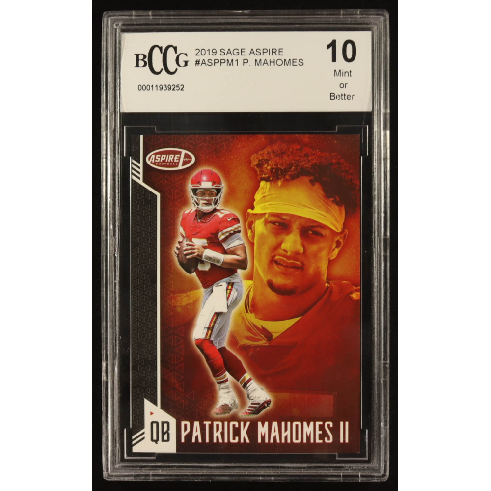Patrick Mahomes II 2019 SAGE Aspire Silver #ASPPM1 (BCCG 10) at PristineAuction.com