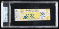 Magic Johnson & Julius Irving Signed 1983 Championship Playoffs Ticket (PSA | Autograph Graded 10) at PristineAuction.com