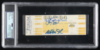 Magic Johnson & Julius Irving Signed 1984 Championship Playoffs Ticket (PSA) at PristineAuction.com