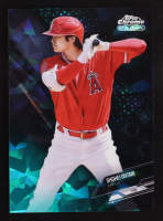 Shohei Ohtani 2021 Topps Chrome Black Green Atomic Refractors #84 #34/99 at PristineAuction.com