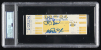 Magic Johnson & Julius Irving Signed 1984 Championship Playoffs Ticket (PSA | Autograph Graded 10) at PristineAuction.com