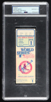 Ozzie Smith Signed 1982 World Series Ticket (PSA | Autograph Graded 10) at PristineAuction.com