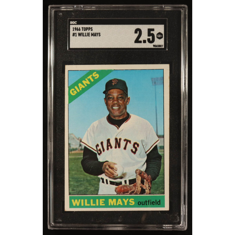 Willie Mays 1966 Topps #1 (SGC 2.5) at PristineAuction.com