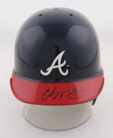 Chipper Jones Signed Braves Mini Batting Helmet (Beckett) at PristineAuction.com